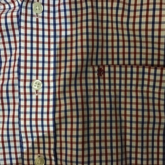 IZOD RED WHITE LONG SLEEVE BUTTON DOWN Sz XLarge. - Picture 8 of 11